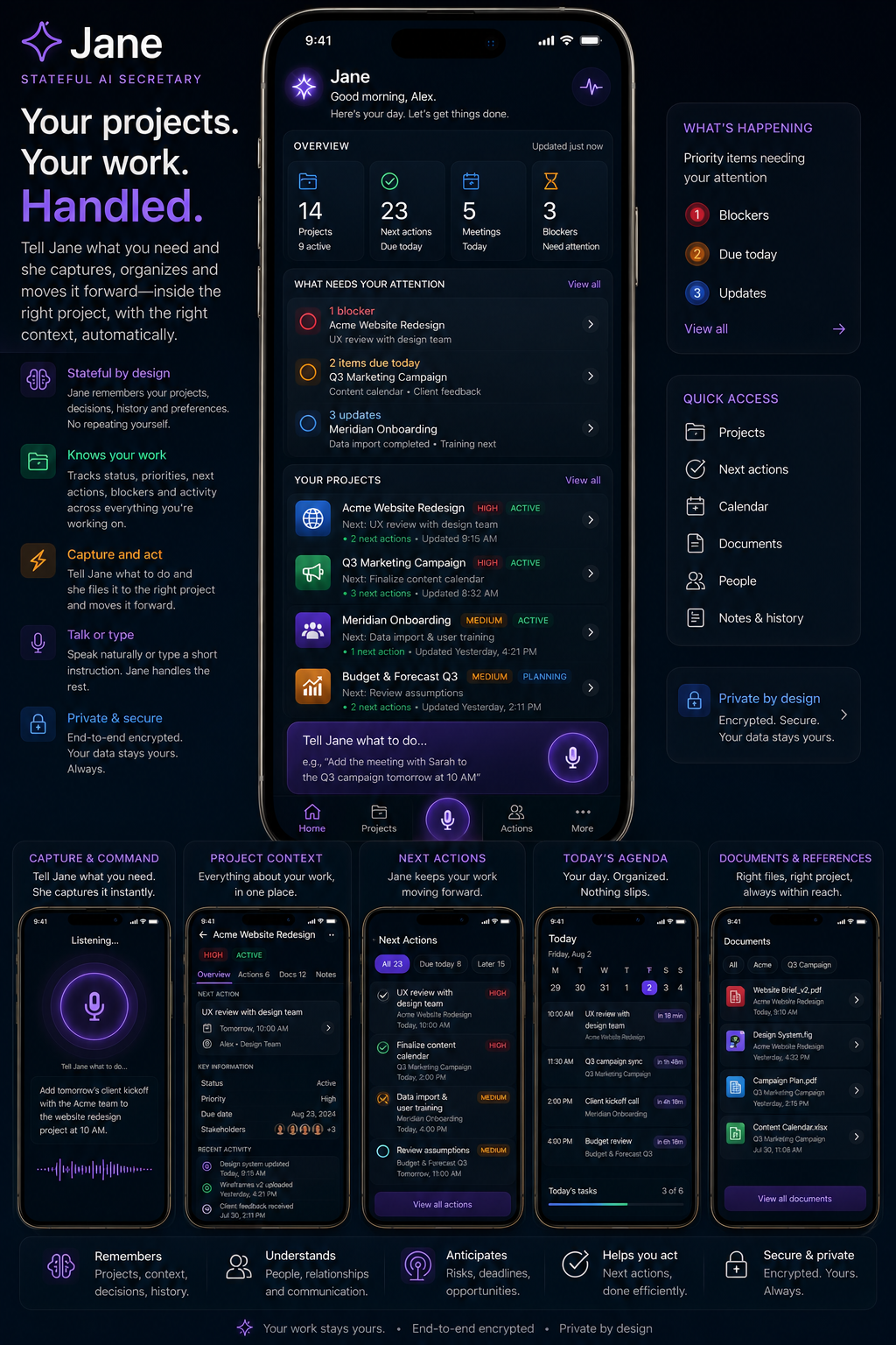 Jane Mobile — the secretary in your pocket